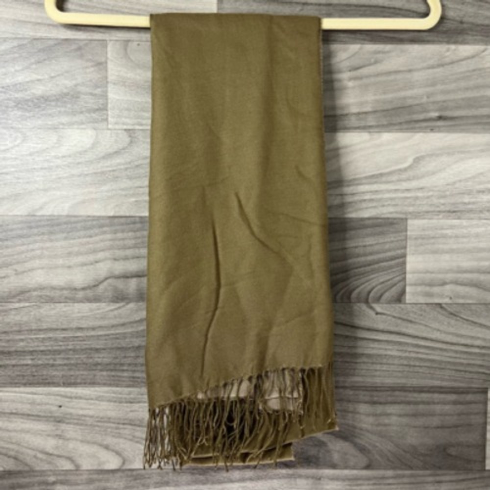 Pashmink Womens Shawl Wrap Scarf Brown‎ Rectangle Fringe Oversize Germany OS